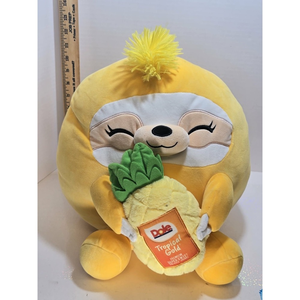 ZURU Snackles Series 2 Sloth Dole‎ Pineapple Plush GUC 🍍🦥